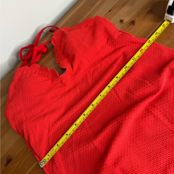 Jessica Simpson orange one piece bathing suit size small - Picture 5 of 6